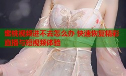 蜜桃视频进不去怎么办 快速恢复精彩直播与短视频体验