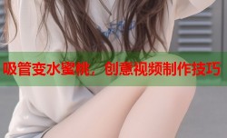 吸管变水蜜桃，创意视频制作技巧